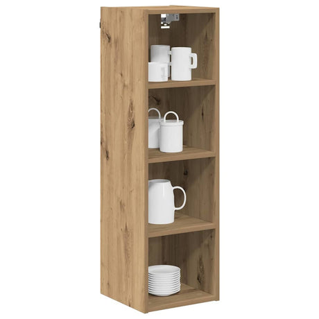 Vidaxl hangkast artisan eiken 30 x 29,5 x 100 cm bewerkt hout