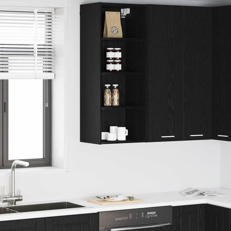 Vidaxl hangkast zwart eiken 40 x 29,5 x 100 cm bewerkt hout