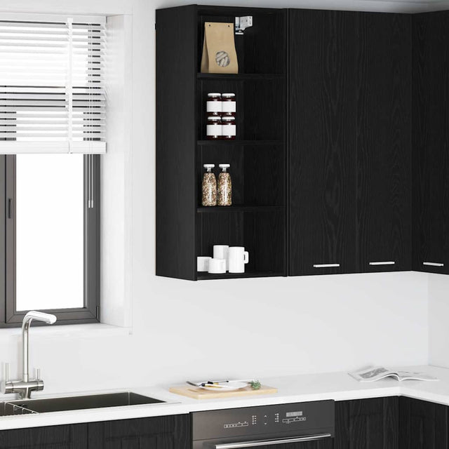 Vidaxl hangkast zwart eiken 40 x 29,5 x 100 cm bewerkt hout