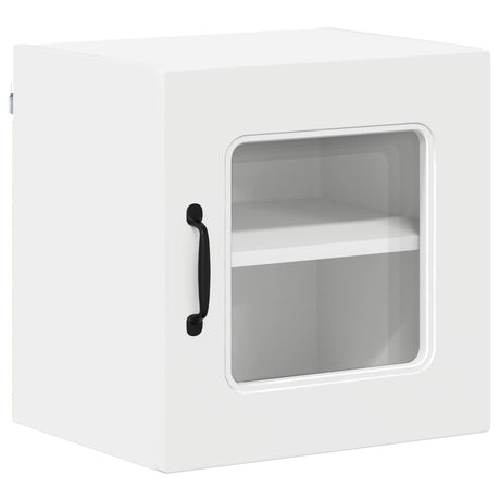Vidaxl vaatwasserpaneel met 1 glazen deur kalmar wit 40 x 31 x 40 cm