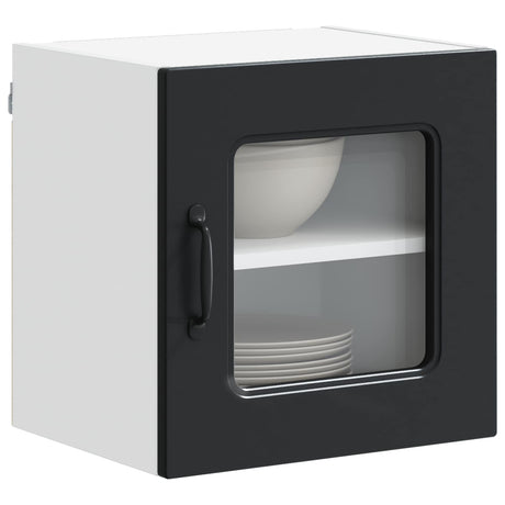 Vidaxl vaatwasserpaneel kalmar zwart 40 x 31 x 40 cm bewerkt hout