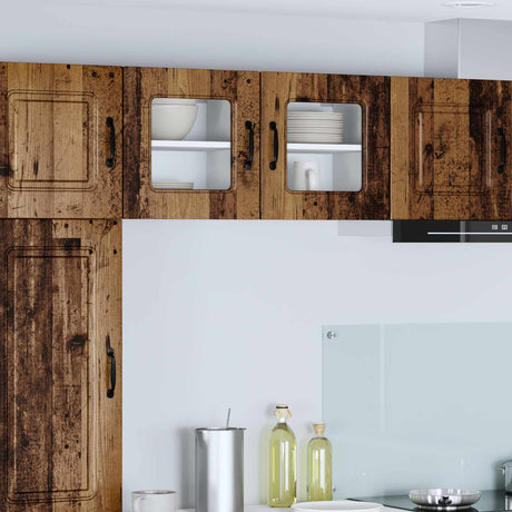 Vidaxl vaatwasserpaneel kalmar oudhout 40 x 31 x 40 cm bewerkt hout