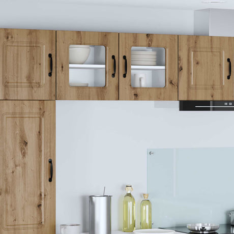 Vidaxl vaatwasserpaneel kalmar 2 st artisan eiken bewerkt hout