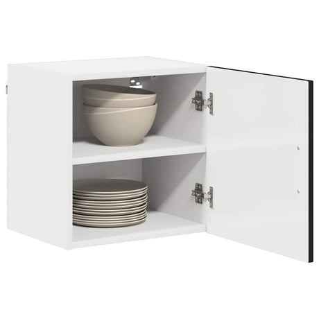Vidaxl vaatwasserpaneel kalmar zwart 40 x 31 x 40 cm bewerkt hout