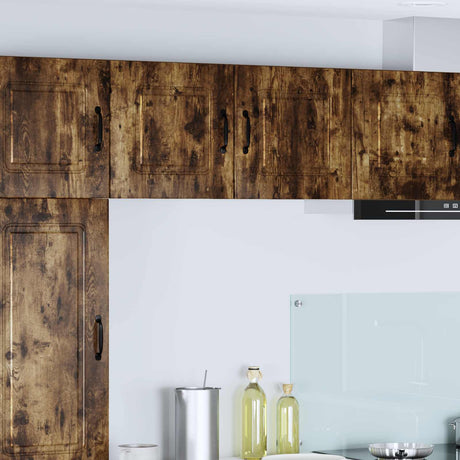 Vidaxl vaatwasserpaneel kalmar 2 st gerookt eiken bewerkt hout