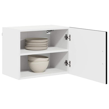 Vidaxl vaatwasserpaneel kalmar zwart 50 x 31 x 40 cm bewerkt hout