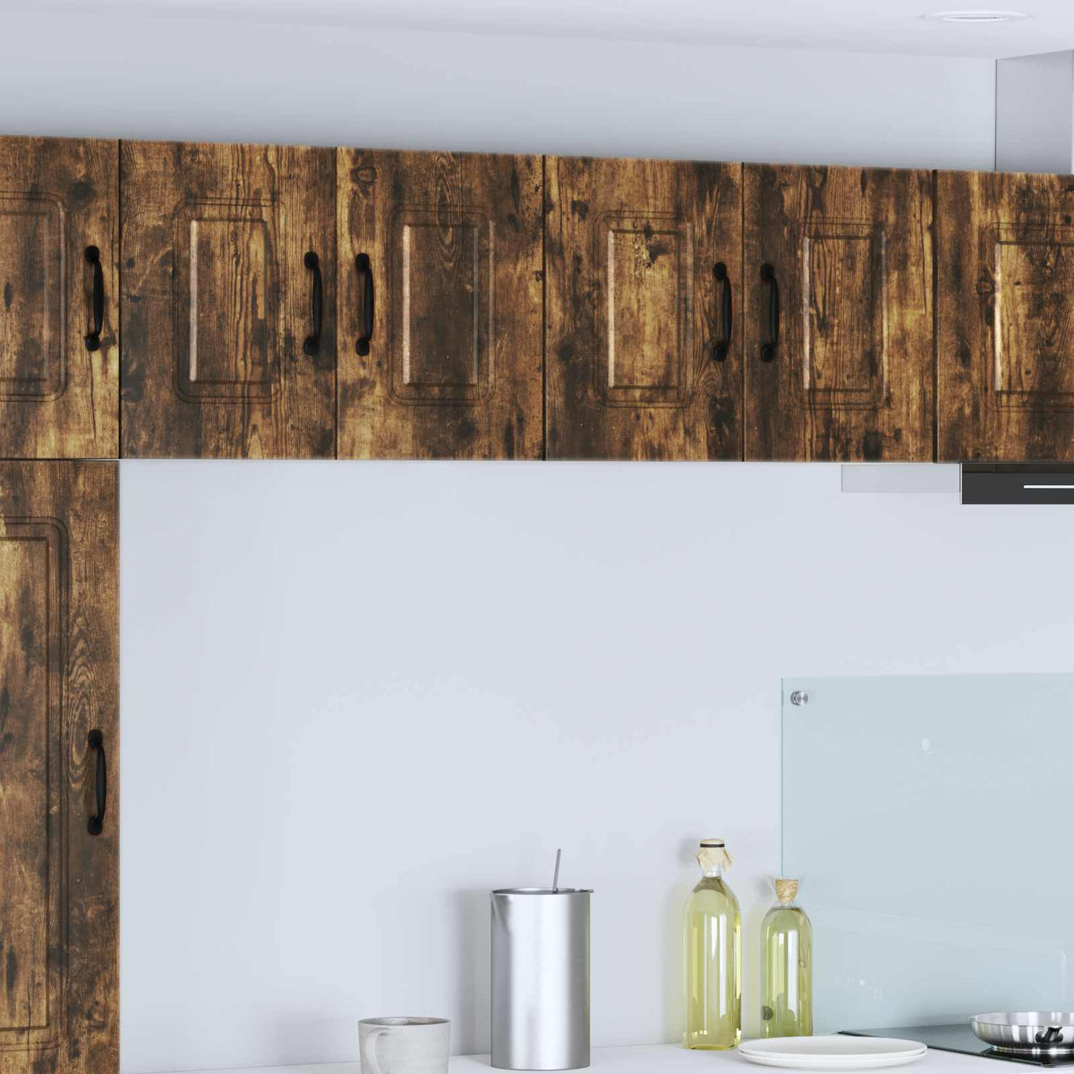Vidaxl vaatwasserpaneel kalmar 2 st gerookt eiken bewerkt hout