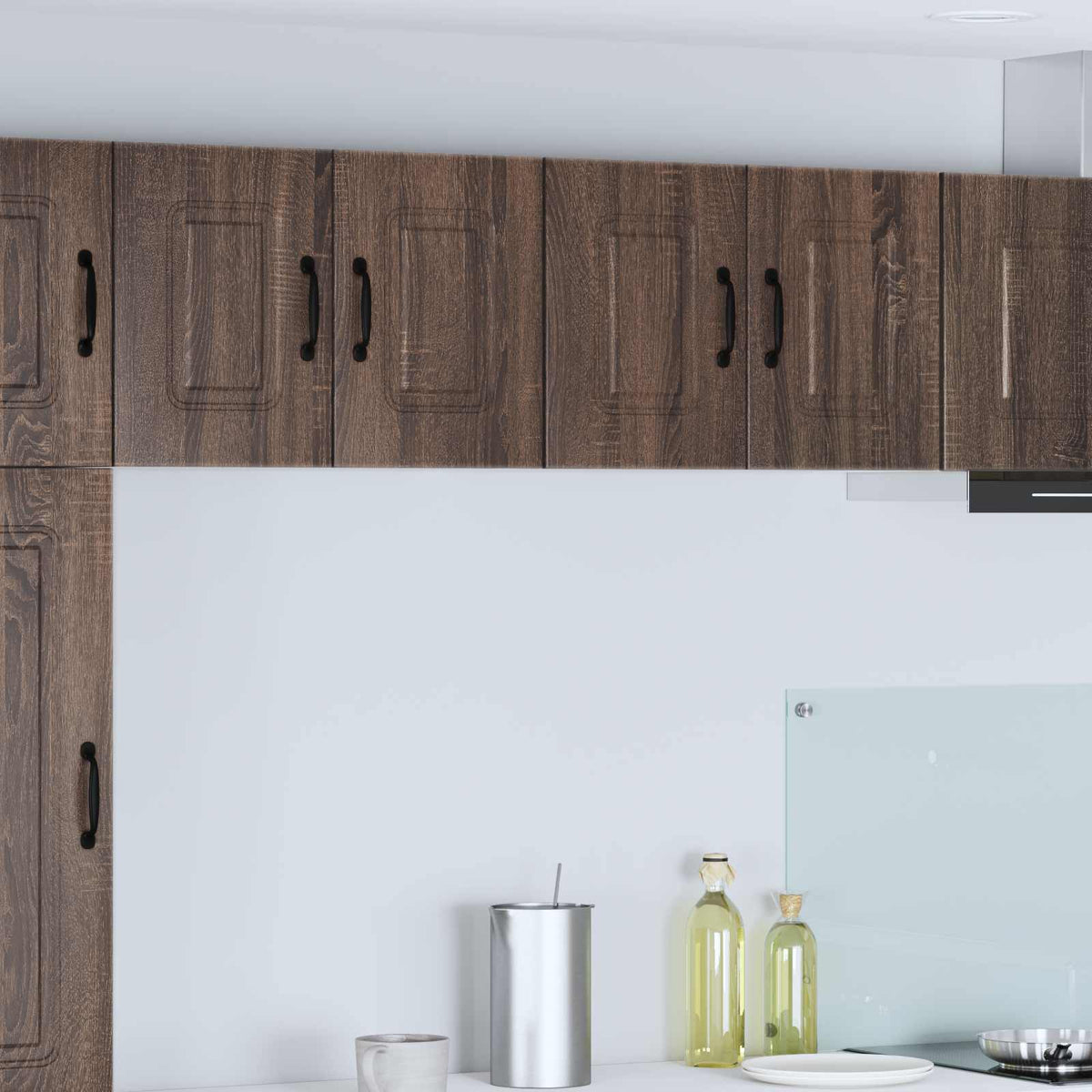 Vidaxl vaatwasserpaneel kalmar 2 st bruin eiken bewerkt hout