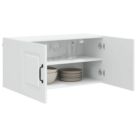 Vidaxl vaatwasserpaneel kalmar wit 80 x 31 x 40 cm bewerkt hout