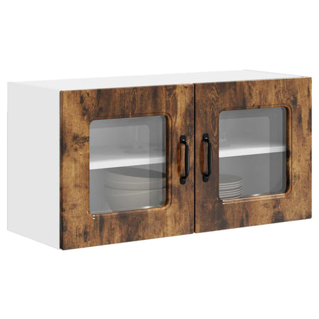 Vidaxl vaatwasserpaneel kalmar gerookt eiken 80 x 31 x 40 cm