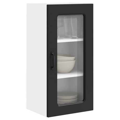 Vidaxl vaatwasserpaneel kalmar zwart 40 x 31 x 80 cm bewerkt hout
