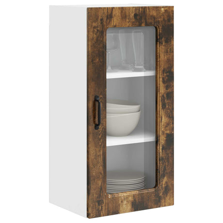 Vidaxl vaatwasserpaneel kalmar gerookt eiken 40 x 31 x 80 cm