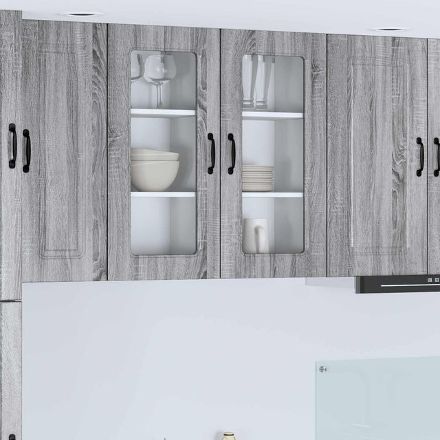 Vidaxl vaatwasserpaneel kalmar grijs sonoma 40 x 31 x 80 cm