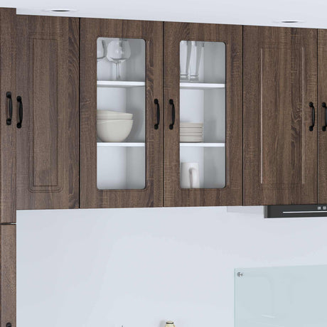 Vidaxl vaatwasserpaneel kalmar bruin eiken 40 x 31 x 80 cm