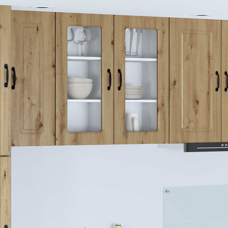 Vidaxl vaatwasserpaneel kalmar artisan eiken 40 x 31 x 80 cm