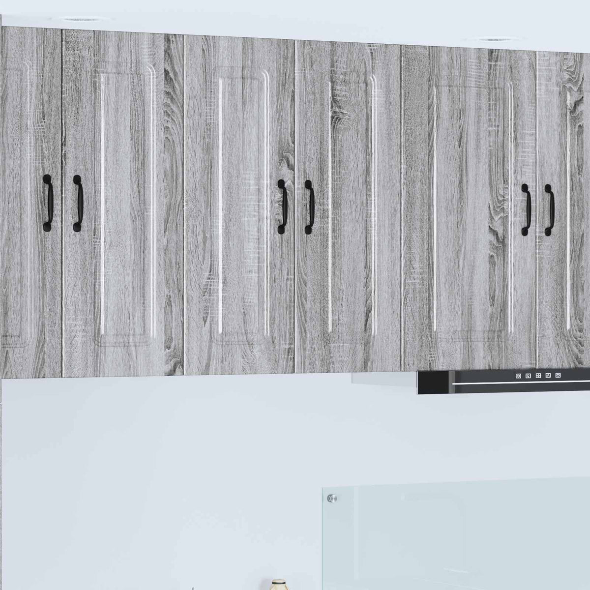 Vidaxl vaatwasserpaneel kalmar 2 st grijs sonoma bewerkt hout