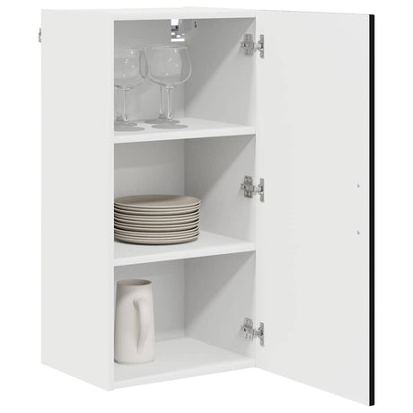 Vidaxl vaatwasserpaneel kalmar zwart 40 x 31 x 80 cm bewerkt hout