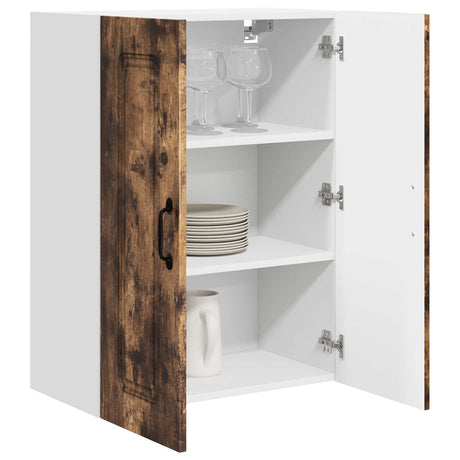 Vidaxl vaatwasserpaneel kalmar gerookt eiken 60 x 31 x 80 cm
