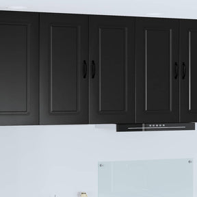 Vidaxl vaatwasserpaneel kalmar zwart 80 x 31 x 80 cm bewerkt hout