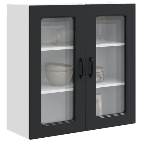 Vidaxl vaatwasserpaneel kalmar zwart 80 x 31 x 80 cm bewerkt hout