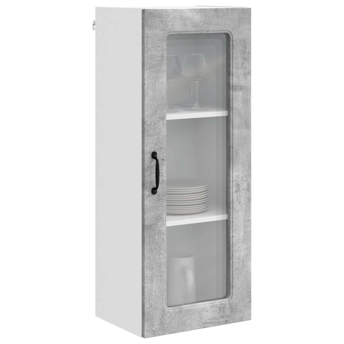 Vidaxl vaatwasserpaneel kalmar beton grijs 40 x 31 x 100 cm