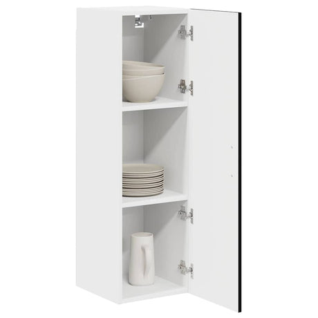 Vidaxl vaatwasserpaneel kalmar zwart 30 x 31 x 100 cm bewerkt hout