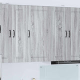Vidaxl vaatwasserpaneel kalmar grijs sonoma 50 x 31 x 100 cm