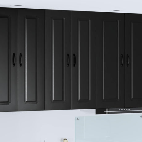 Vidaxl vaatwasserpaneel kalmar zwart 60 x 31 x 100 cm bewerkt hout