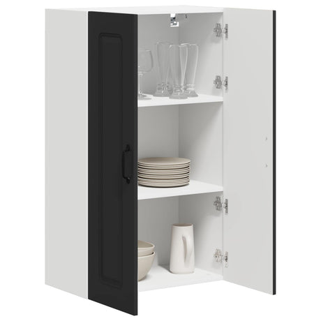 Vidaxl vaatwasserpaneel kalmar zwart 60 x 31 x 100 cm bewerkt hout
