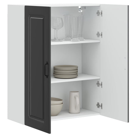 Vidaxl vaatwasserpaneel kalmar zwart 80 x 31 x 100 cm bewerkt hout