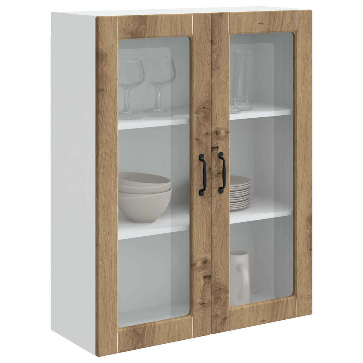 Vidaxl vaatwasserpaneel kalmar artisan eiken 80 x 31 x 100 cm
