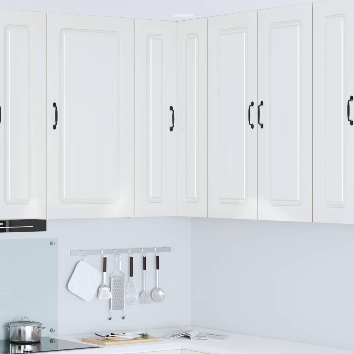 Vidaxl vaatwasserpaneel kalmar hoogglans wit 57 x 57 x 100 cm