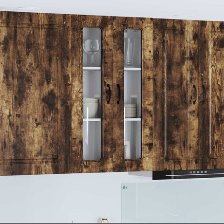 Vidaxl vaatwasserpaneel kalmar gerookt eiken 60 x 31 x 100 cm