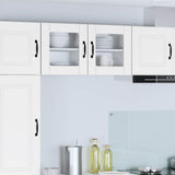Vidaxl wandglas cabinet lucca wit 40 x 31 x 40 cm bewerkt hout