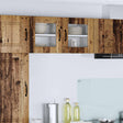 Vidaxl wandglas cabinet lucca 2 st oud hout bewerkt hout