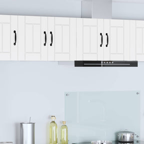 Vidaxl wandkast lucca 2 st wit bewerkt hout