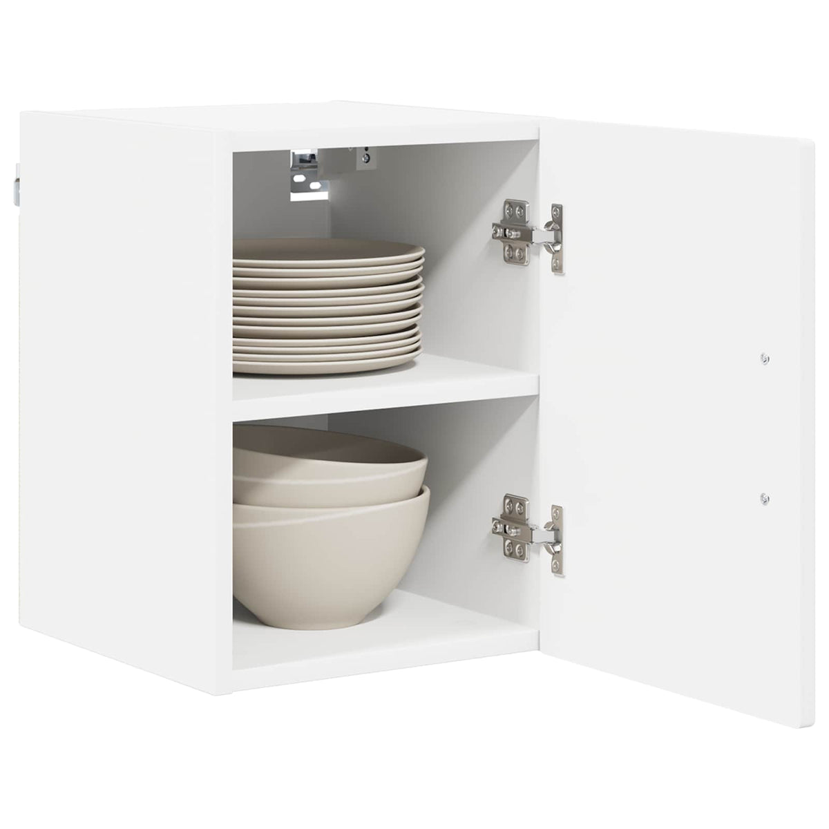 Vidaxl wandkast lucca 2 st wit bewerkt hout