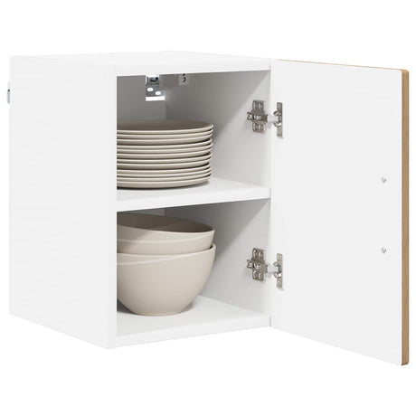 Vidaxl wandkast lucca artisanaal eiken 30 x 31 x 40 cm bewerkt hout