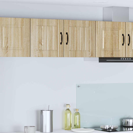 Vidaxl wandkast lucca 2 st sonoma eiken bewerkt hout