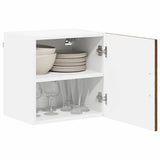 Vidaxl wandkast lucca 2 st bruin eiken bewerkt hout