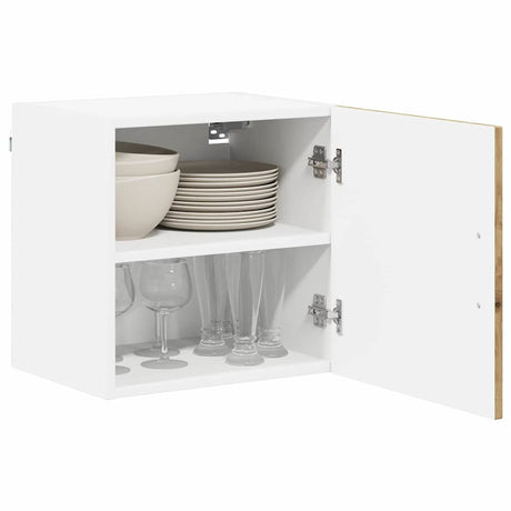 Vidaxl wandkast lucca artisanaal eiken 40 x 31 x 40 cm bewerkt hout