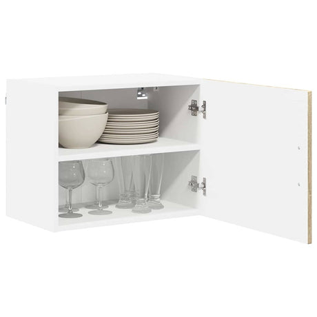 Vidaxl wandkast lucca 2 st sonoma eiken bewerkt hout