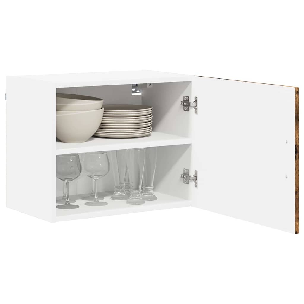 Vidaxl wandkast lucca gerookt eiken 50 x 31 x 40 cm bewerkt hout