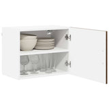 Vidaxl wandkast lucca 2 st bruin eiken bewerkt hout