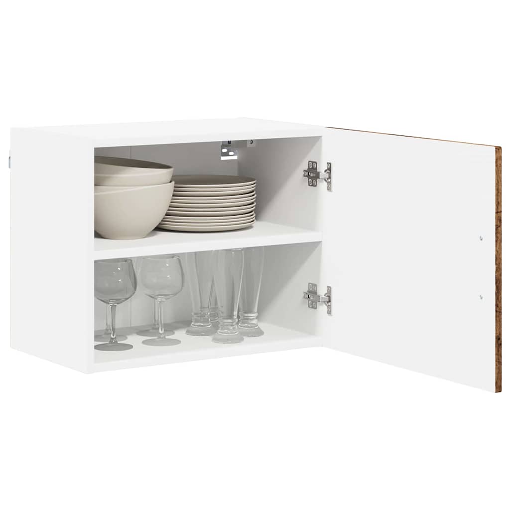 Vidaxl wandkast lucca oud hout 50 x 31 x 40 cm bewerkt hout