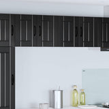 Vidaxl wandkast lucca 2 st zwart bewerkt hout