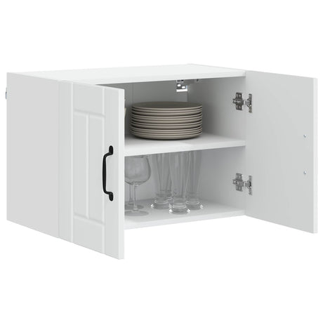 Vidaxl wandkast lucca 2 st hoogglans wit bewerkt hout