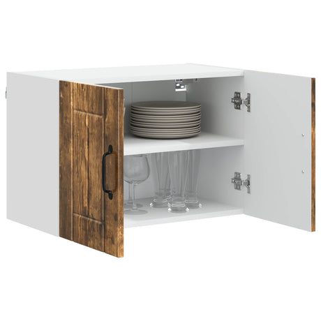 Vidaxl wandkast lucca gerookt eiken 60 x 31 x 40 cm bewerkt hout