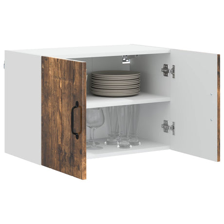 Vidaxl wandkast lucca 2 st gerookt eiken bewerkt hout