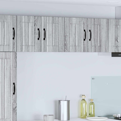 Vidaxl wandkast lucca 2 st grijs sonoma bewerkt hout
